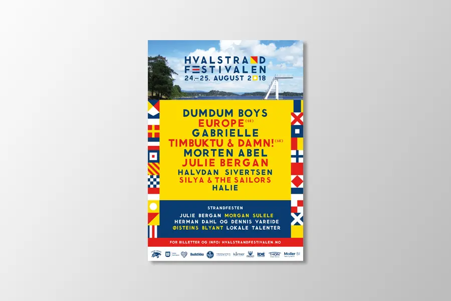 Plakat for Hvalstrandfestivalen
