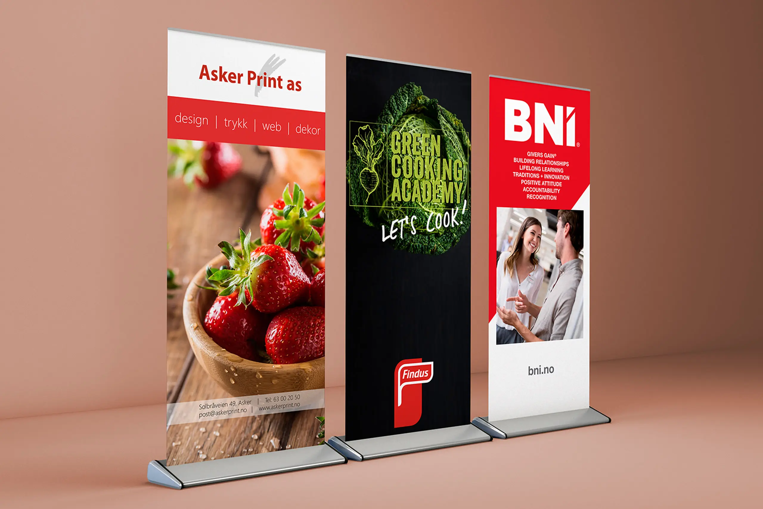 Roll-ups for Findus og BNI