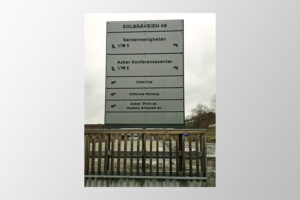 Skilt for Solbråveien | Asker Print AS