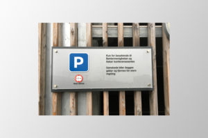 Parkeringsskilt til p-hus | Asker Print AS