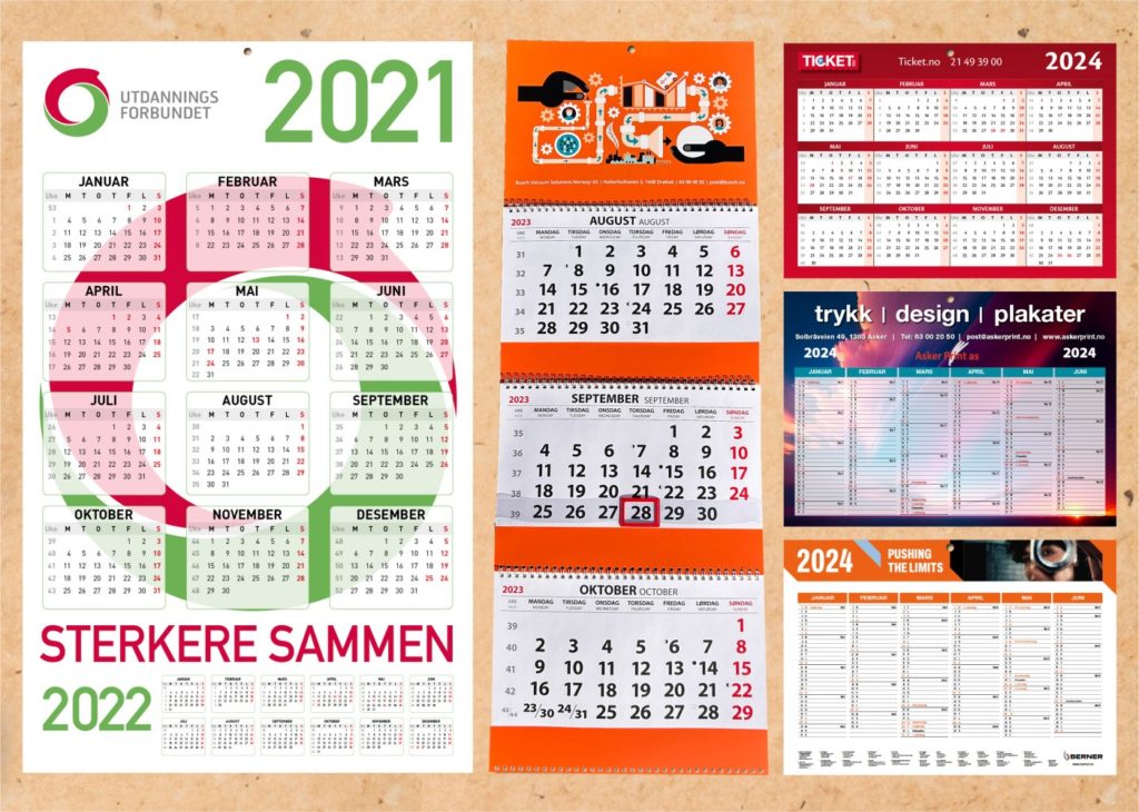 Kalendere fra Asker Print AS